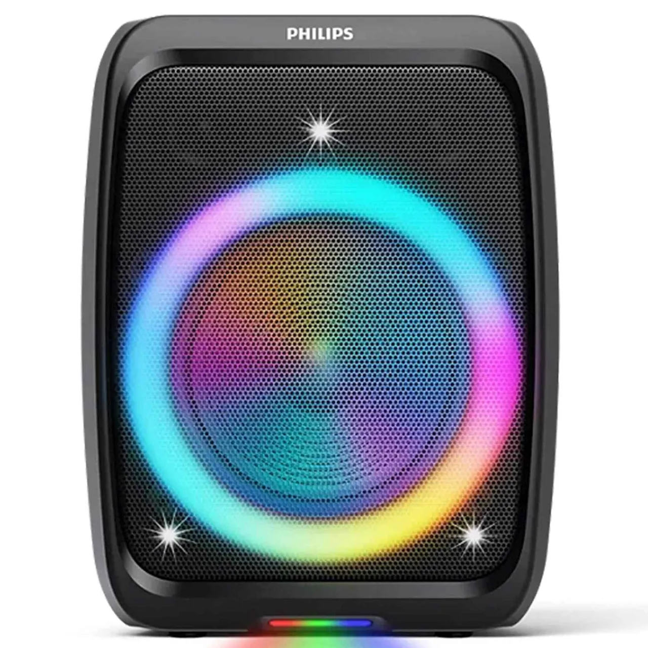 Philips مكبر صوت حفلات بلوتوث TAX3000 مع تأثيرات إضاءة متعددة الألوان، أسود