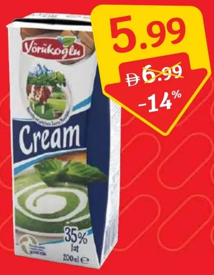 Yorukoglu UHT Whipping Cream