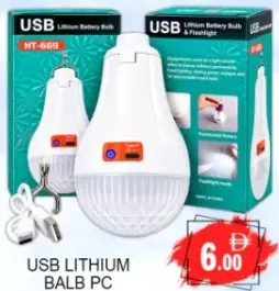 Usb Lithium Balb HT-669