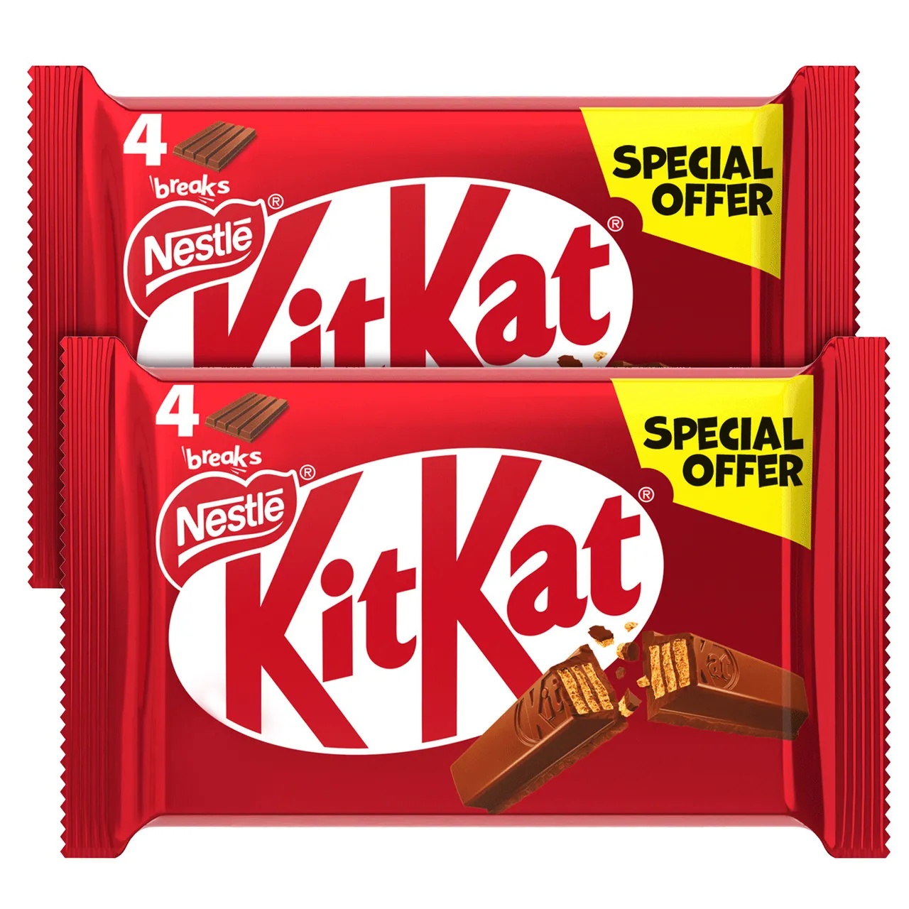 Kitkat 4Finger عبوة مزدوجة