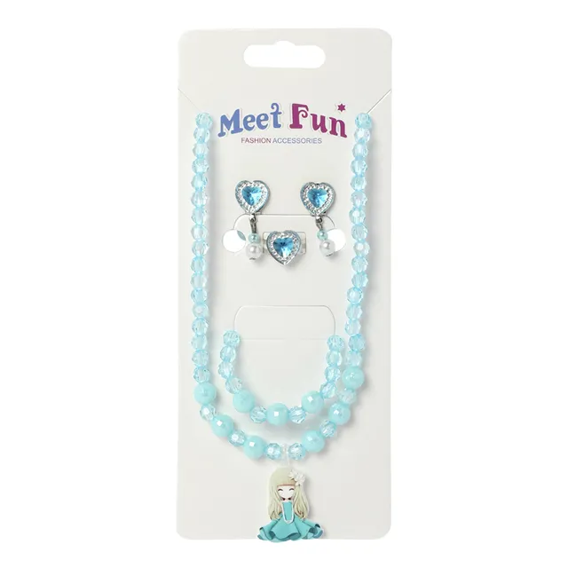 Meet Fun Fashion Accessories Necklace and Earrings - Set