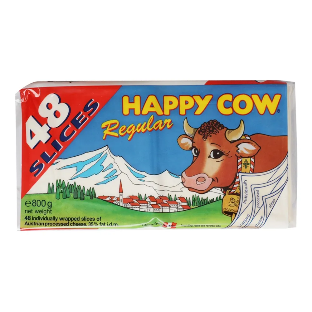Happy Cow شرائح جبنة عادية/شيدر بوك