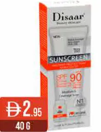 Disaar Sunscreen SPF 90