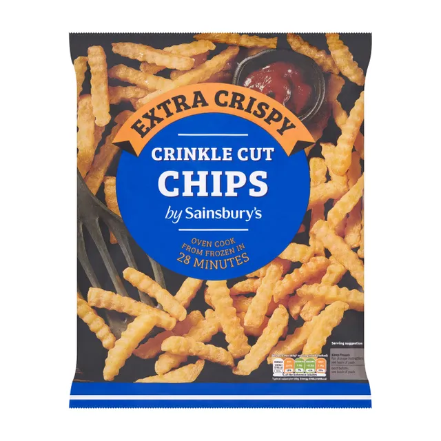 Sainsbury's Sainsburys Extra Crispy Crinkle Cut Chips