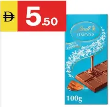 Lindt Lindor Salted Caramel Chocolate Bar