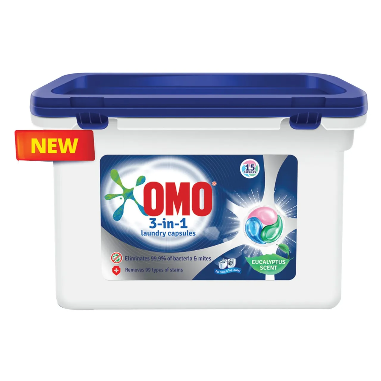 Omo كبسولات غسيل 3 في 1