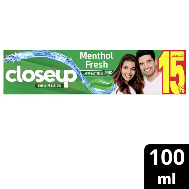 Close Up Closeup Toothpaste Menthol Fresh