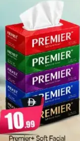 Premier مناديل للوجه