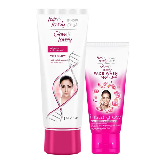 glown Lovely Vita glow Cream + Face Wash +