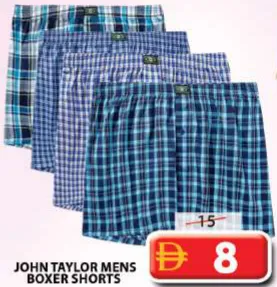 John Taylor Mens Boxer Shorts