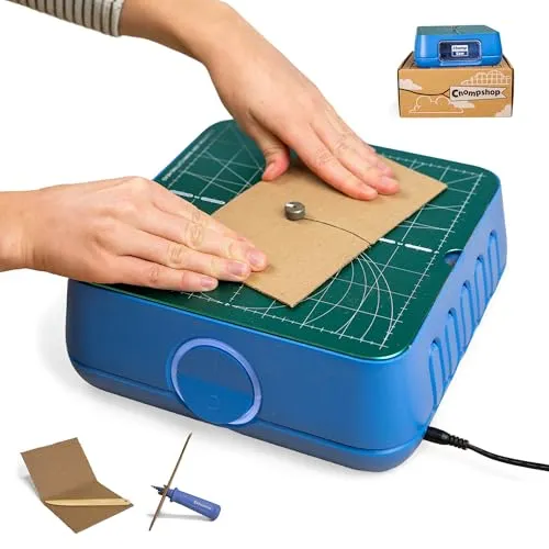 Chompshop, Inc. ChompSaw The Original KidSafe Power Tool for Cutting Cardboard STEM STEAM Educational Toy for Boys and Girls Ages 5