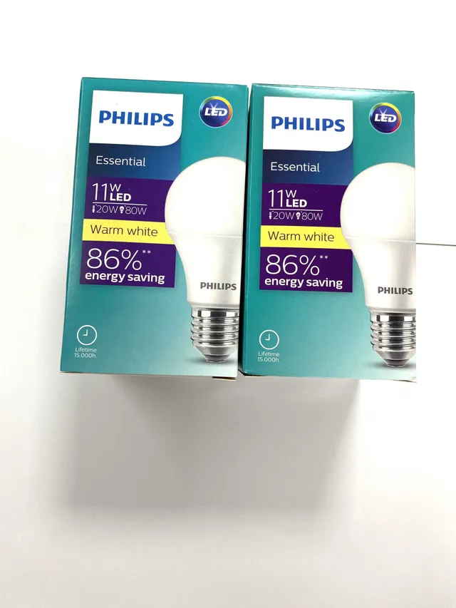 Philips Led Bulb 11W E27 White Warm - 2's