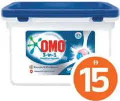 Omo كبسولة غسيل 3N1