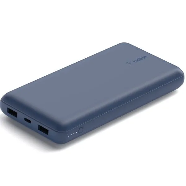 Belkin 20K Power Bank USB-A C 15W Blue, Portable, Fast charging, 20,000mAh, Blue