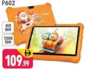 Telzeol Wifi Tab P602, 4 GB Ram, 128 GB Rom