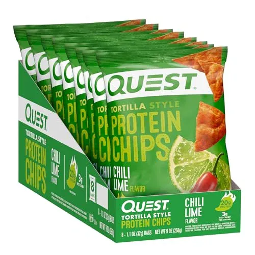 quest nutrition Quest - Protein Tortilla Chips - Chili Lime - Box of 8