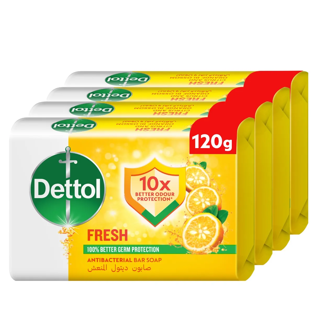 Dettol صابونة منعشة برائحة الحمضيات وزهر البرتقال
