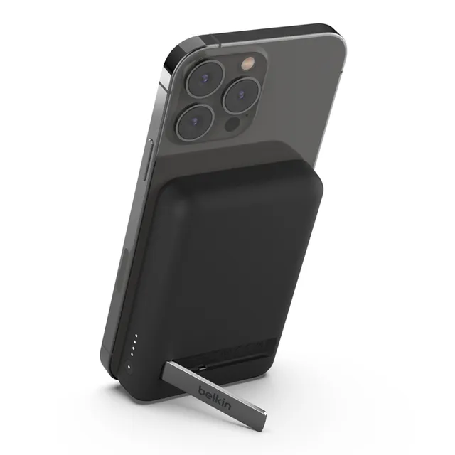 Belkin BOOST↑CHARGETM Magnetic Wireless Power Bank 5K + Stand Black Color