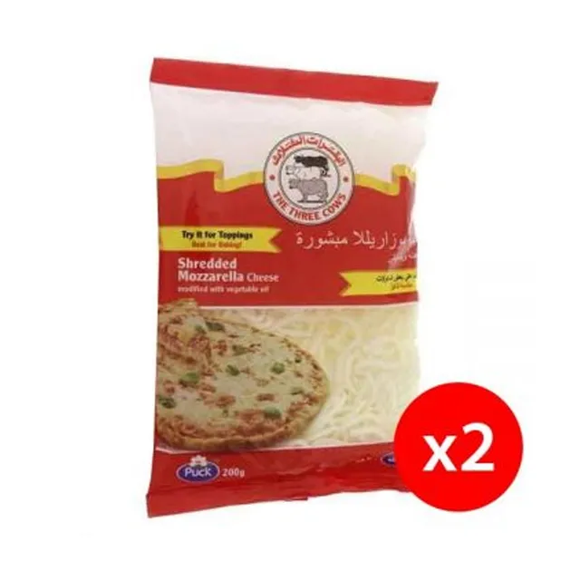 The Three Cows Shredded Mozzarella