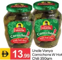 Uncle Vanya Cornichons W Hot Chilli