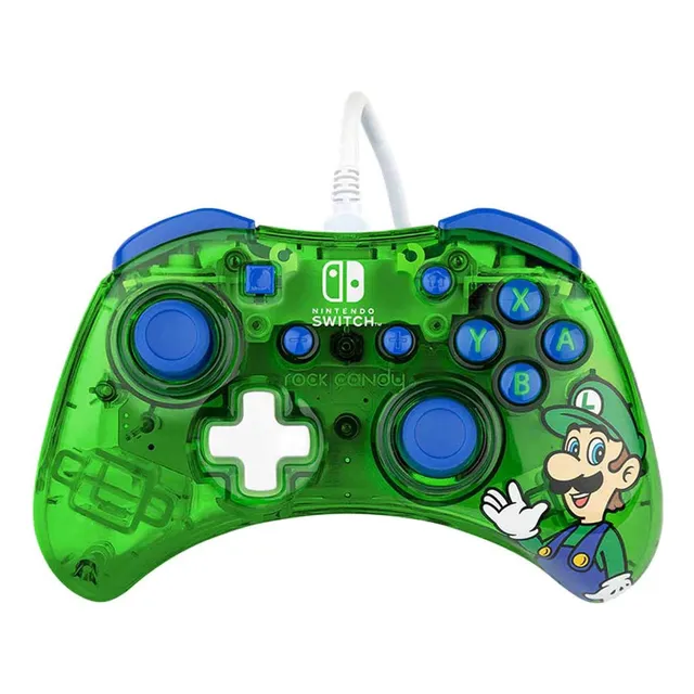 pdp gaming PDP Nintendo Switch Rock Candy Wired Controller Luigi Lime