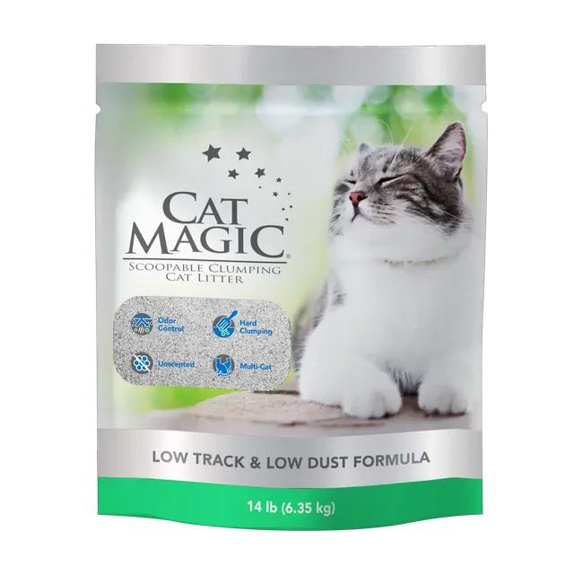 intersand Cat Magic Less Tracking Unscented Hard Clumping Dust Free Clay Cat Litter