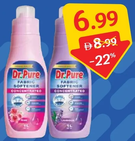 Dr.Pure Concentrated Liquid Fabric Softener Floral / Lavender