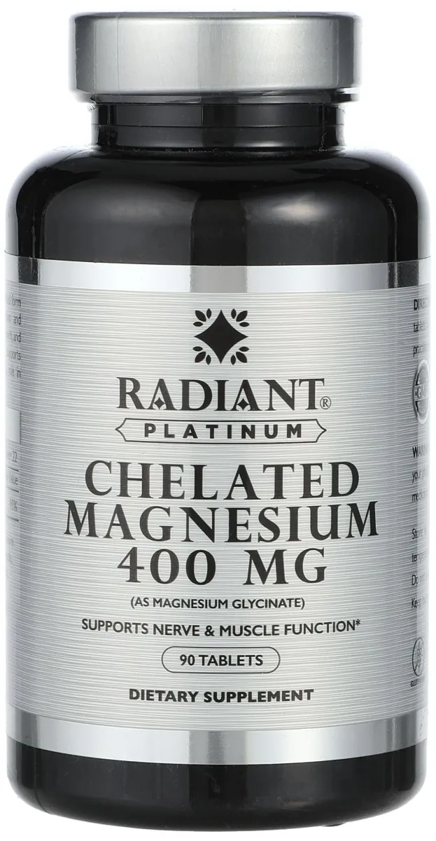 مغنيسيوم مخلب Radiant Platinum Chelated Magnsim 400Mg - 90's