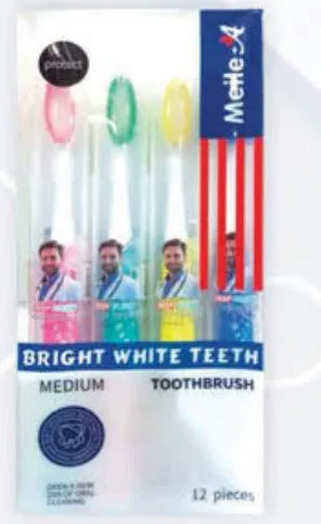 Melle-A Bright White Toothbrush Medium 670