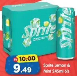 Sprite ليمون ونعناع