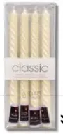 classic Spiral Taper Candles