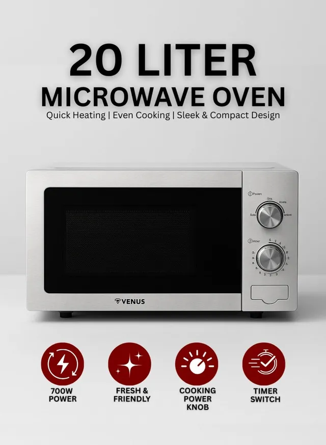 Venus Microwave Oven stainless steel 700W