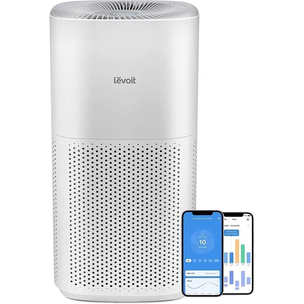 Levoit Smart Air Purifier for Large Rooms, Covers up to 1588 Sq. Ft, APP Control, PM2.5 Display, H13 HEPA Filter Removes 99.97% of Particles, Allergies, Dust, Smoke, Alexa Control, White"