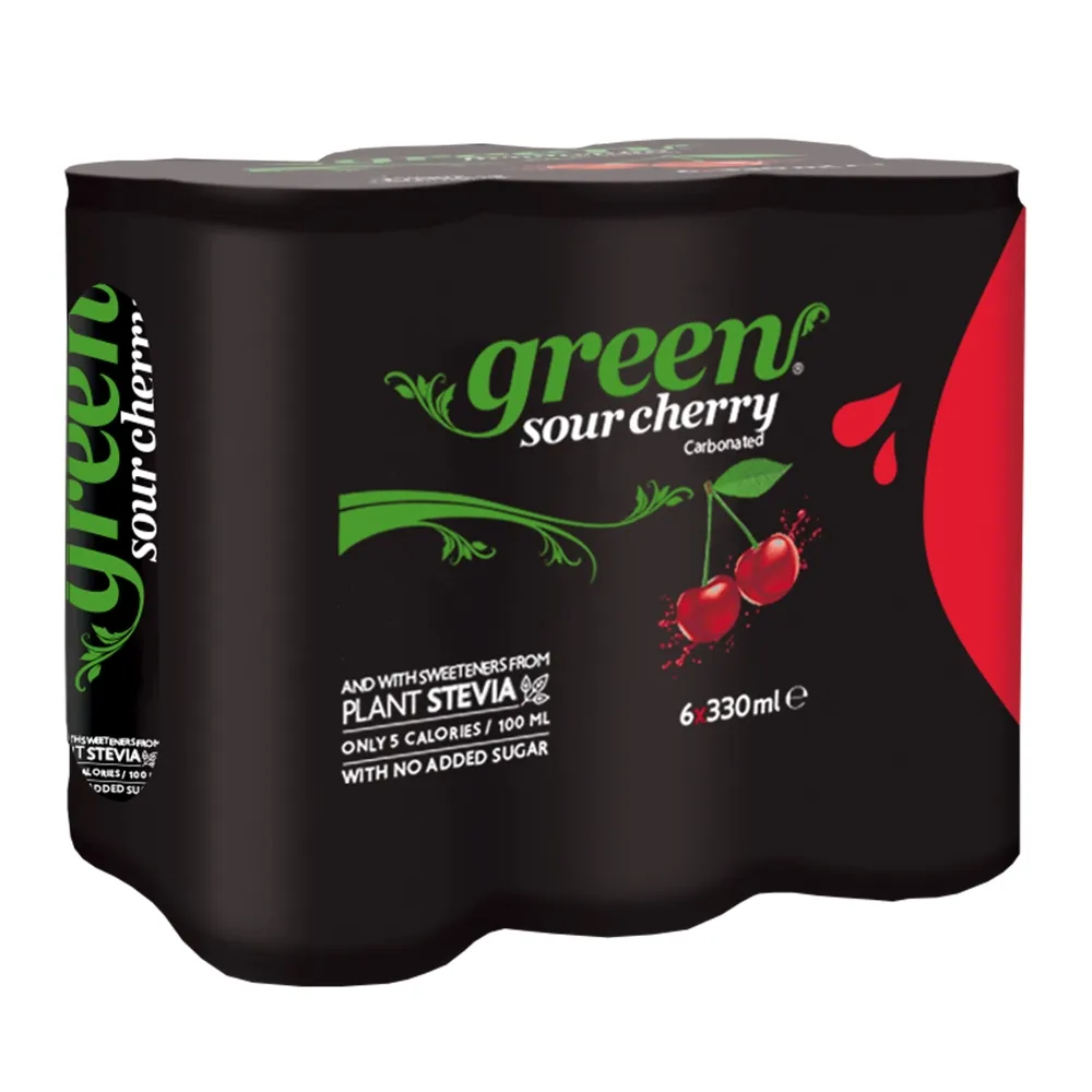 Green Cola مشروب غازي بالكرز الحامض الأخضر
