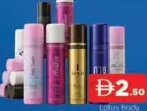 Lotus Body Spray Assorted