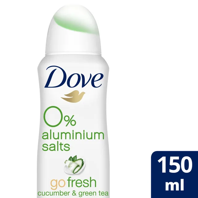 Dove Cucumbr & Green Tea Free Alcohol 0% Aluminium Salts Women Deodorant