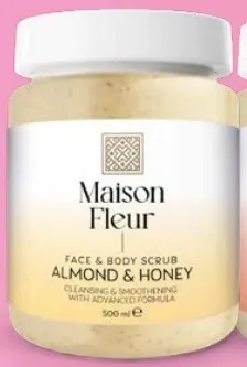 Maison Fleur مقشر الوجه والجسم باللوز والعسل