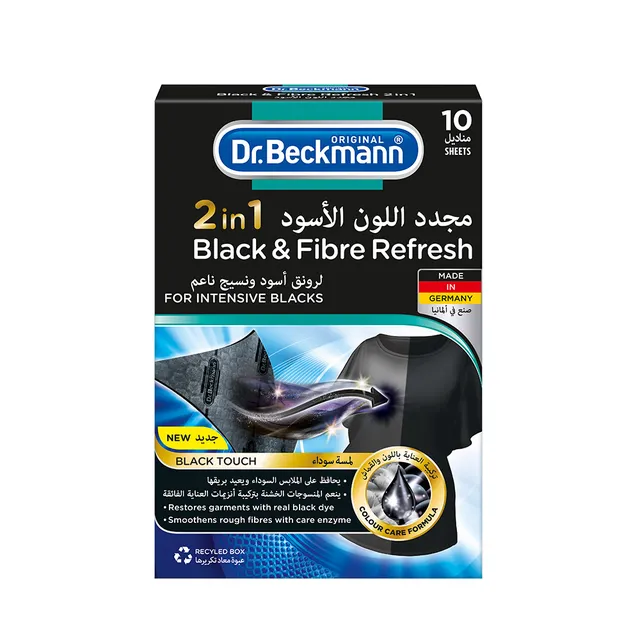 Dr Beckmann 2-1 Black & Fibre Refrsh - 10's