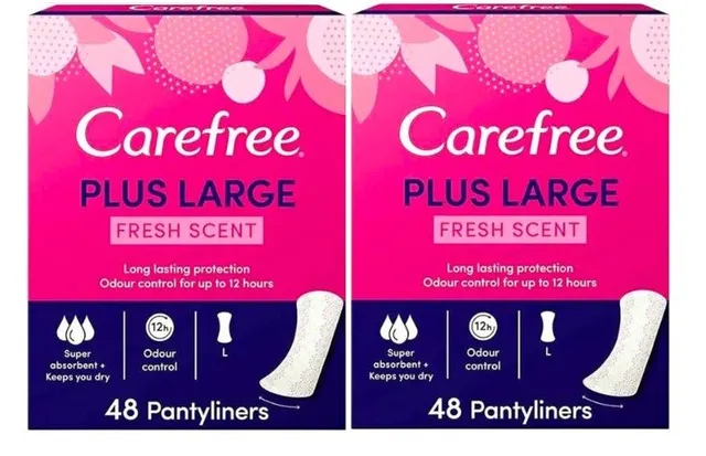 Carefree Large Fresh - 2 x 48's
