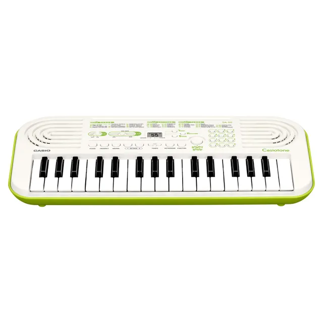 Casio Mini Keyboard with 32 keys, 100 Tones, 50 Rhythms, White, -50H2