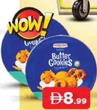 Americana Butter Cookies Blue Tin Small