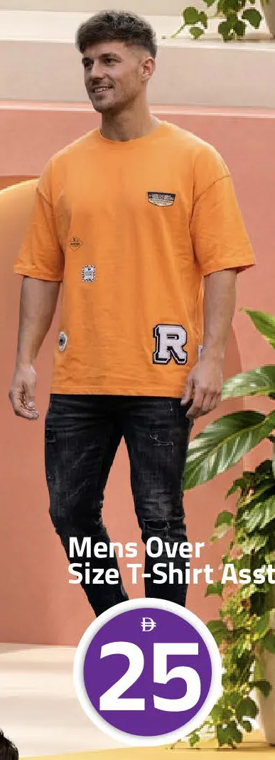 Mens Over Size T-Shirt Assorted'd.