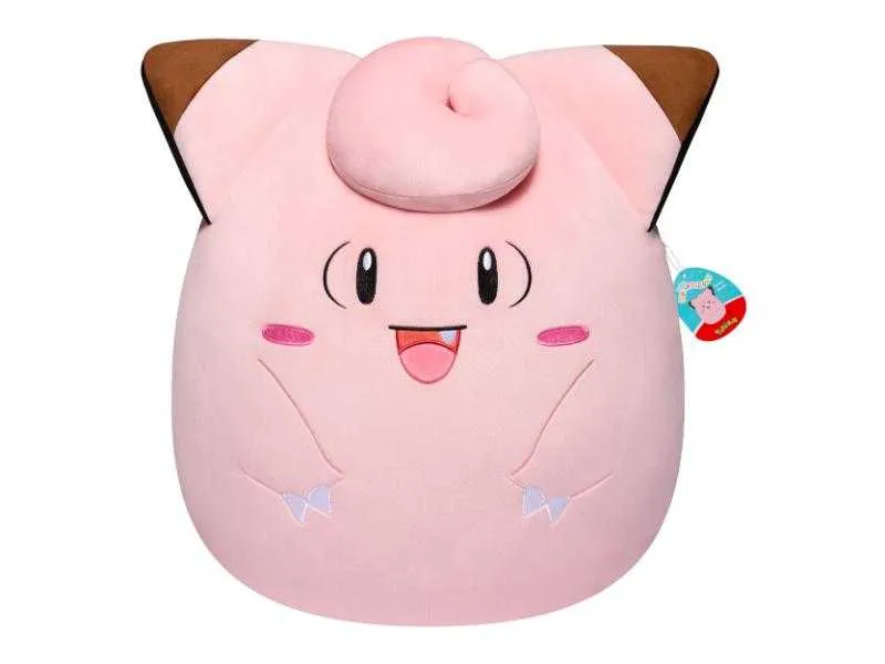 Pokemon لعبة قطيفة Clefairy Squishmallows مقاس 14 inches، SQPK00040