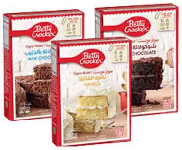 Betty Crocker بيتي كروكر سوبر مويست خليط الكيك متنوع