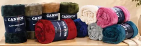 Cannon Flannel Blanket Assorted