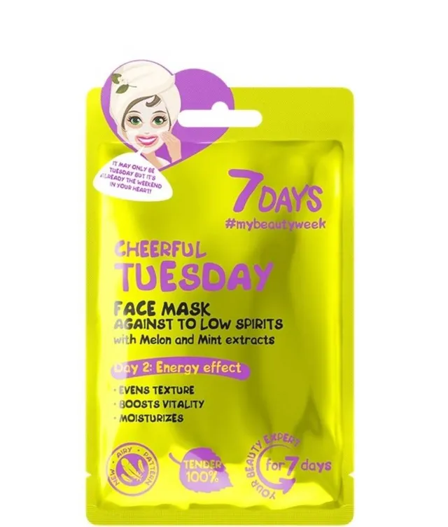 7Days Face Mask Cheerful Tuesday