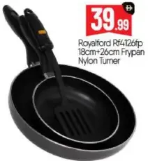 Royalford مقلاة + ملعقة تقليب نايلون RF4126fp