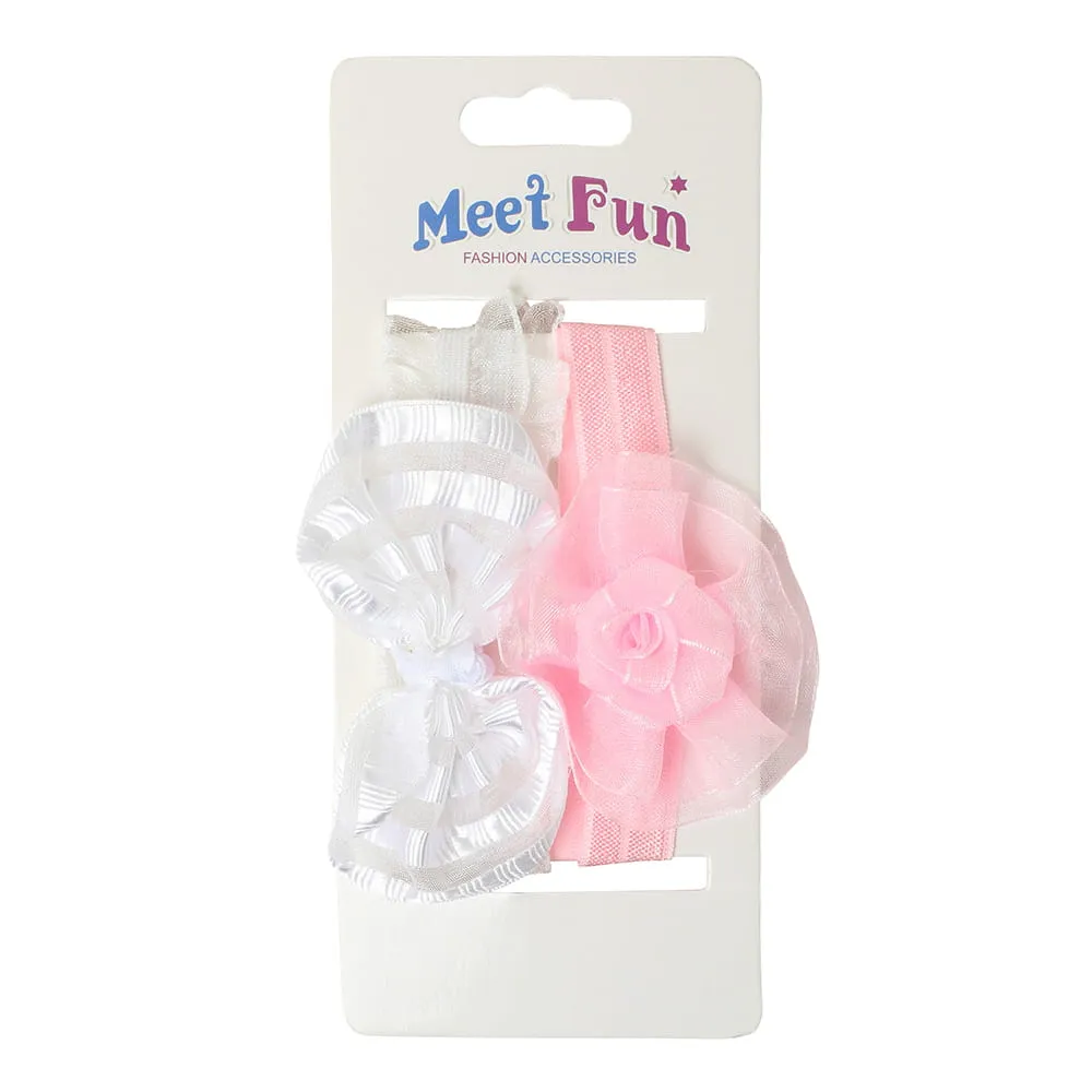 Meet Fun طقم ربطات شعر إكسسوارات موضة - 2 Pieces