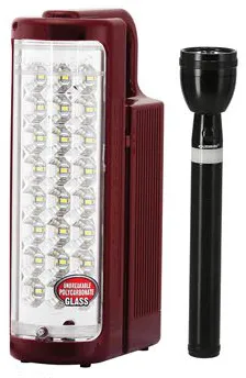 Olsenmark Combo Rech Led Emrgecy&3scFlashligt 24pc