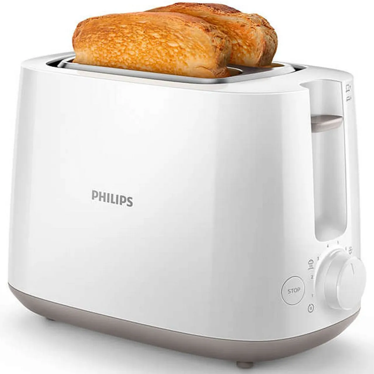 Philips محمصة خبز Daily Collection، 830 W، أبيض، HD2581/01